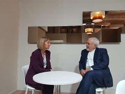 دیدار ظریف وزیر خارجه ایران با موگرینی