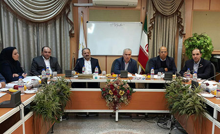 نشست هم اندیشی مدیران بانک ملی ایران و شرکت بیمه نوین در اهواز 