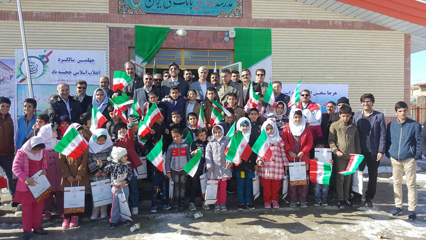 افتتاح و کلنگ زنی دو مدرسه در استان کردستان با مشارکت بانک ملی ایران همزمان با دهه مبارک فجر 