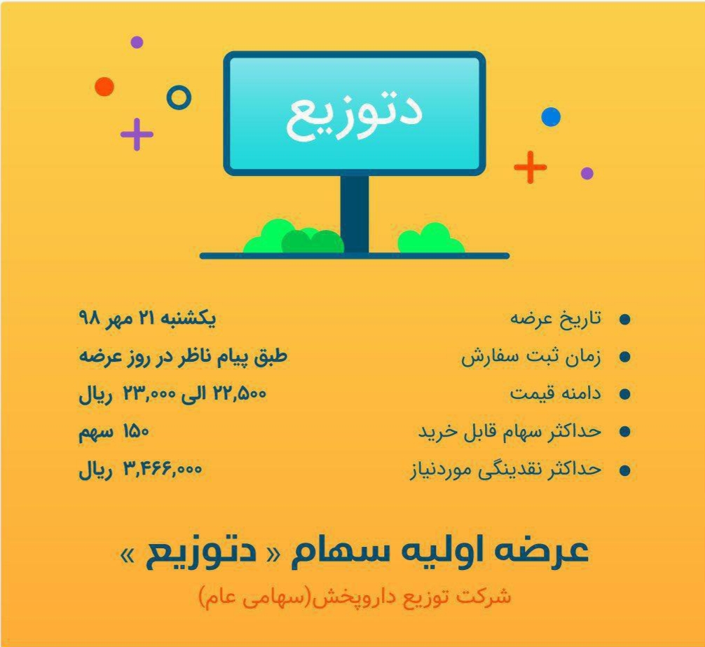 عرضه اولیه دتوزیع در بازار دوم فرابورس 